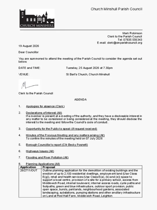 2026-08-25 PC Agenda