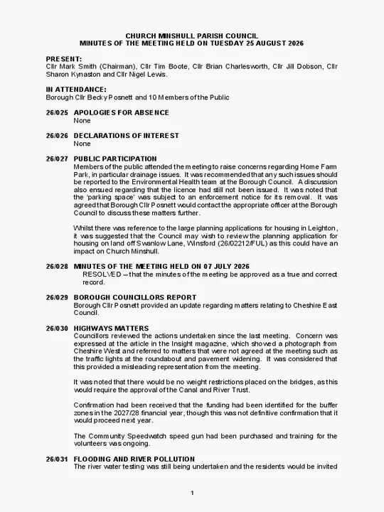 2026-08-25 PC Agenda