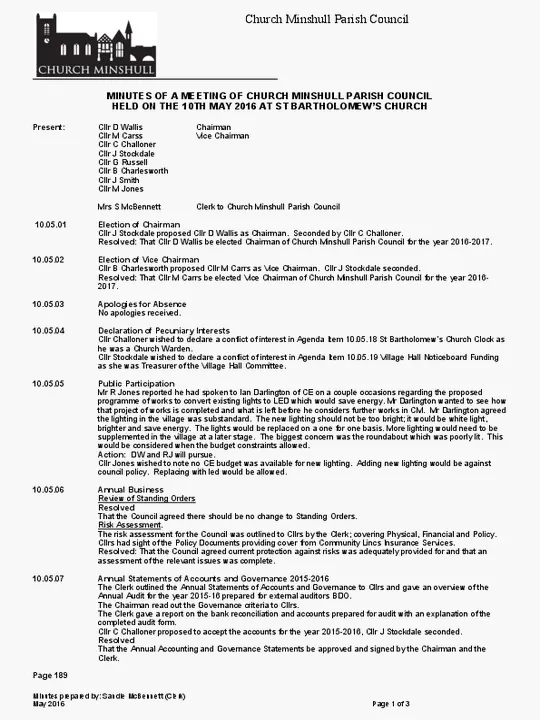2016-05-10 PC Annual Meeting Mins