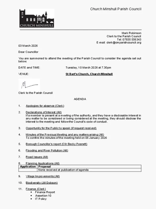 2026-03-10 PC Agenda