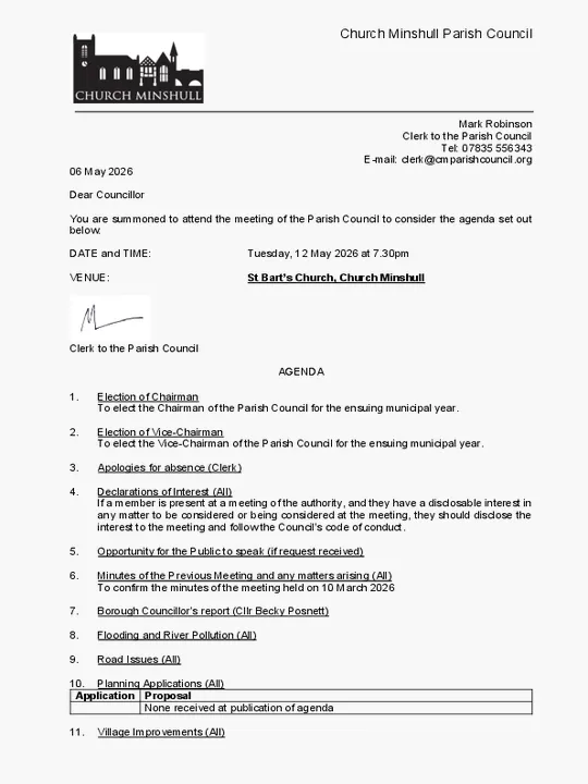 2026-05-12 PC Agenda