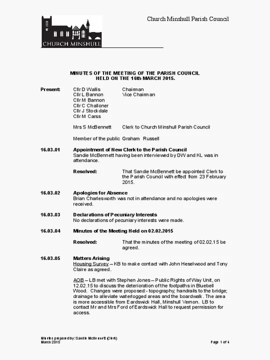 2015-03-16 PC Minutes