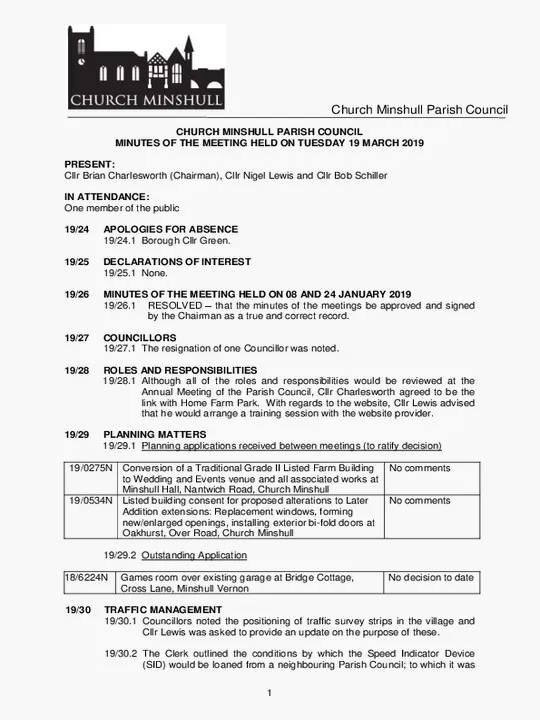 2019-03-19 PC Minutes