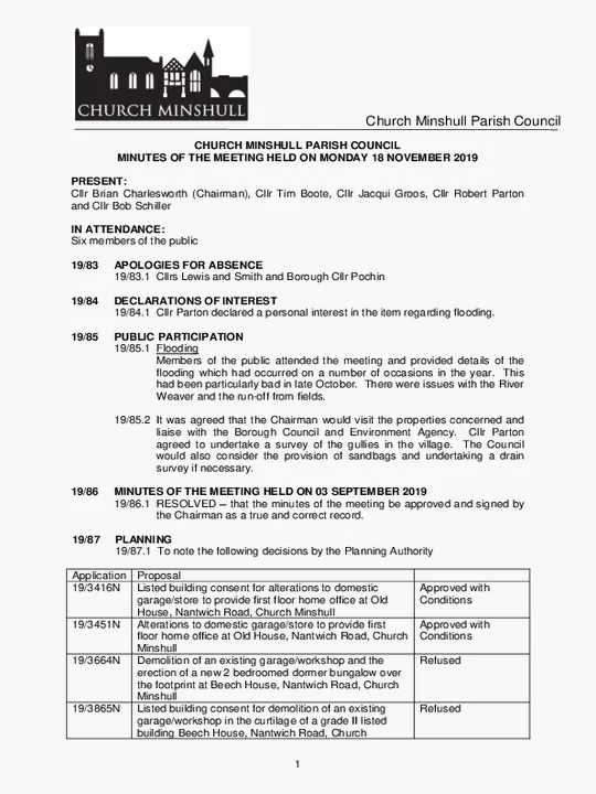 2019-11-18 PC Minutes