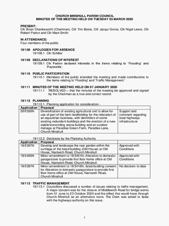 2020-03-03 PC Minutes