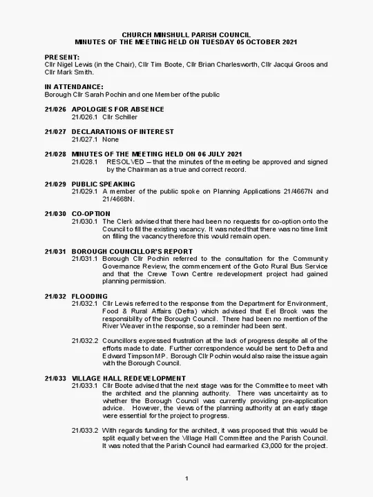 2021-10-05 PC minutes