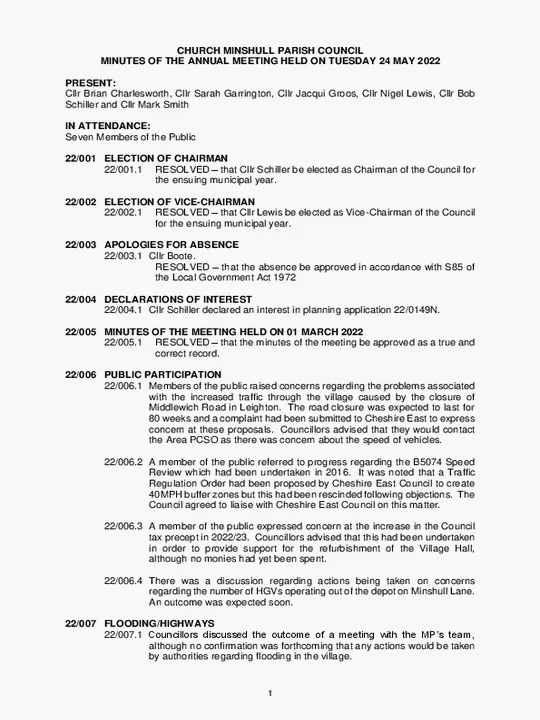 2022-05-24 PC Minutes