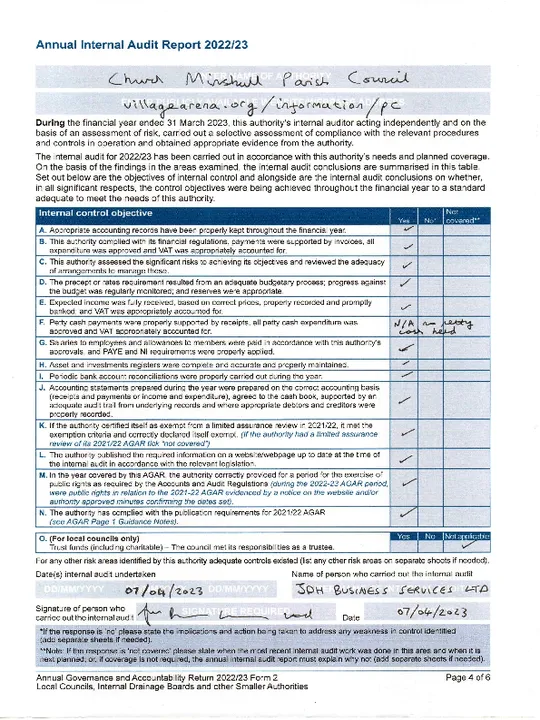 2022-23 Internal Audit Report
