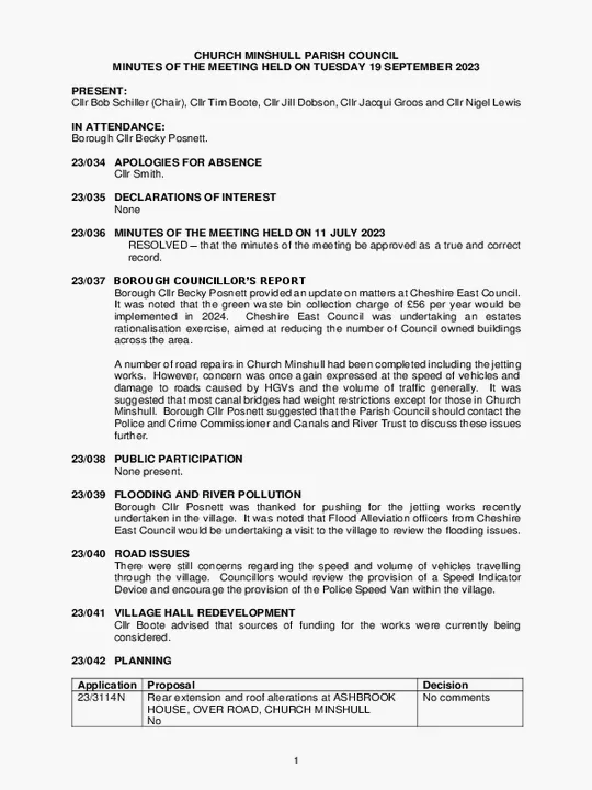 2023-09-19 PC minutes