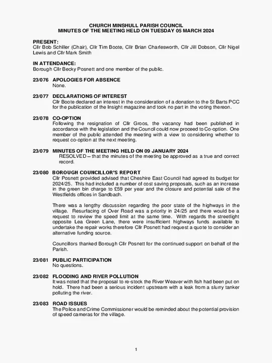 2024-03-05 PC Minutes