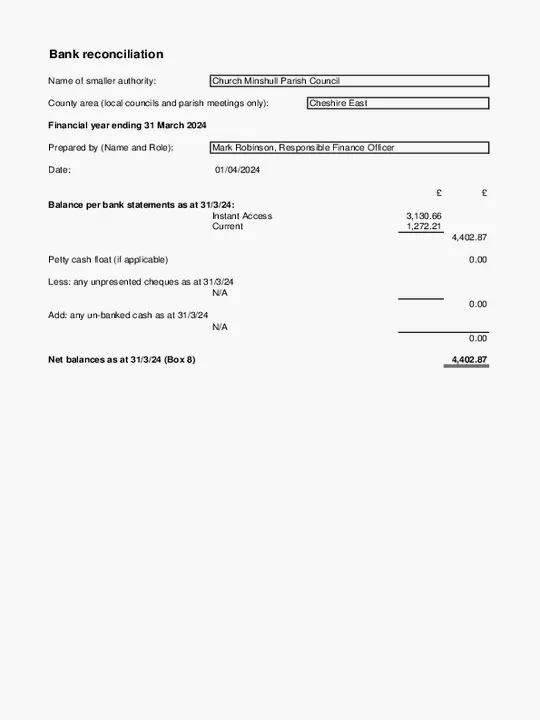 Bank Reconciliation '23-24