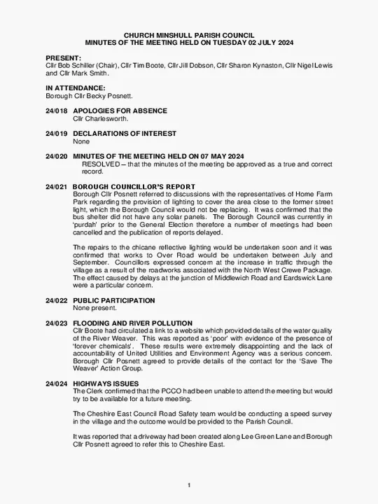 2024-07-02 Minutes