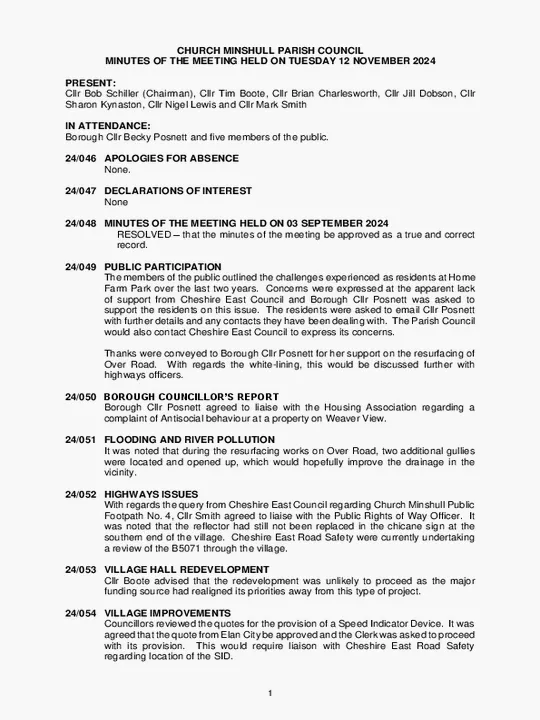 2024-11-12 PC Minutes