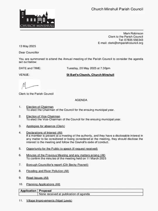 2025-05-20 PC Agenda