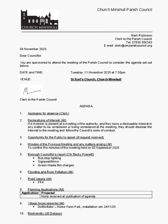 2025-11-11 PC Agenda