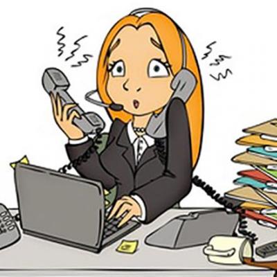 Call centre cartoon
